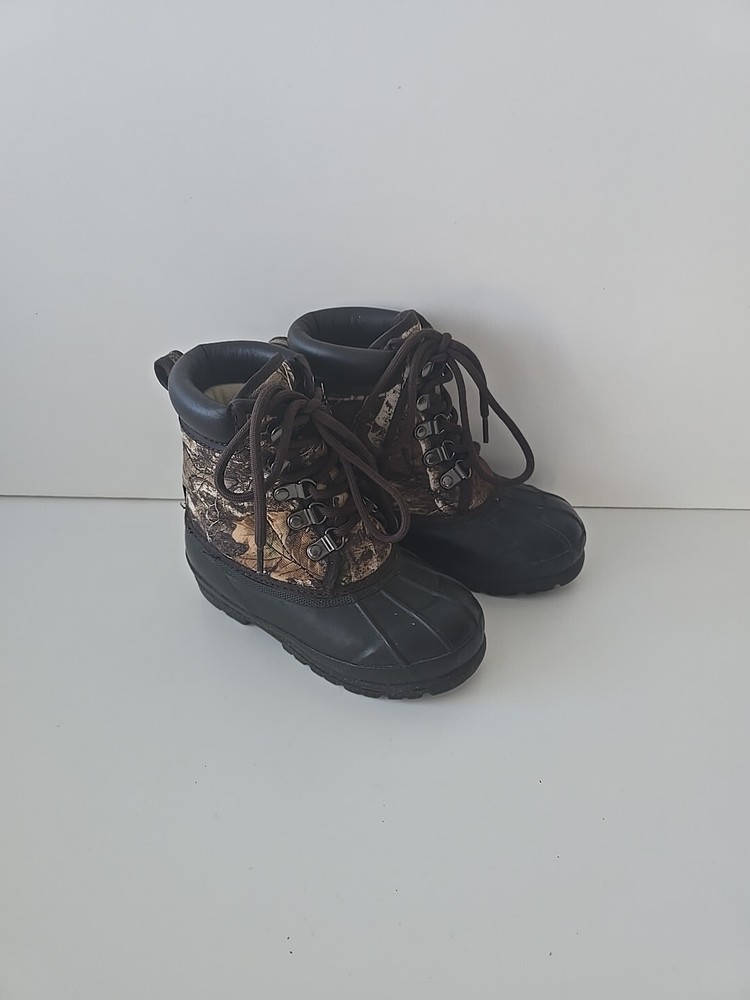 Magellan Outdoors Waterproof Boots Youth 2 Brown Ankle Top Lace Up 157861