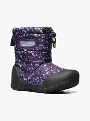 Bogs B-Moc Snow Little Textures Kid’s Winter Boots, Purple Multi, K4