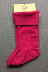 HARPER CANYON FLEECE RAINBOW BOOT LINER KIDS MEDIUM BOOT SIZE 12-13 PINK