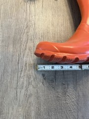 Hunter Original Tall Gloss Youth Wellington Boots Sz 4 Coral Orange Preowned