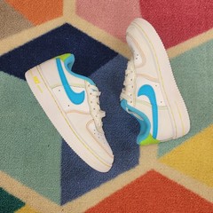 Nike Air Force 1 Low Rainbow Stitch Sneakers