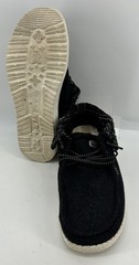 Hey Dude Wendy Fold Boot Slip On Comfort Shoes Black Youth Size 5