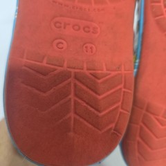 Crocs Super Mario Clogs Child Size C 11 Red Classic Nintendo Water Beach Shoes