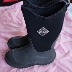 Muck Kids Waterproof Pull-On Rain Boots Black US 11 UK 10 EU 29