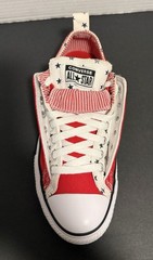 Converse CTAS Double Upper OX (Junior Size 5) Low Red/White/Blue Stars