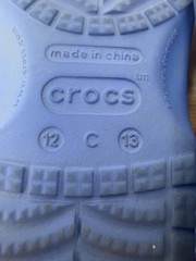 Crocs Superman Blue Red Rubber Clogs Slip On Shoes Little Kids 12-13 #23