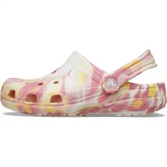 Crocs Kids Junior Classic Glow Marbled Clog, Daylily/Multi, US 6