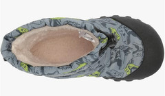 Bogs Kids B Moc Snow Boot, Cool Dinos Print – Gray, 1 Little Kid