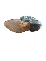 Frye Rancher Stitch Western Cowboy Boots Youth Kids 10.5 B Black Boys Girls