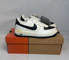 Nike Force 1 (PS) Sneakers White/Black Unisex Toddler Size 11C (308936-103)