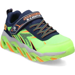 Skechers Mega-Surge 2.0 400165L-LMNV Kids 3.5 Lime Navy Light Up Shoes HTAT892