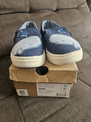 Toms Luca Blue Whale Felt Patch Sneakers Tiny