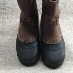 Georgia Boot Muddog Boots EU 38 Men US 6 Youth 8 Brown Leather Waterproof Work