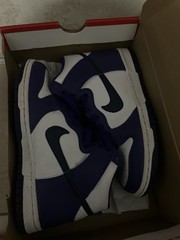 Size 4.5 (GS) – Nike Dunk High Electro Purple Midnight Navy