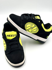 Heelys Voyager Glow in The Dark Shoes With Wheels Black Yellow Youth 3 Kids