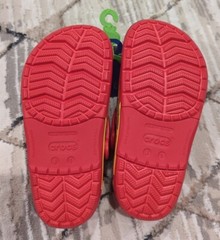 Lightning McQueen Light Up Crocs Disney Cars Red Kids Size J1 NwT