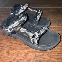 Teva Hurricane XLT 2 Little Kids Size 8 C Black Gray Outdoor Water Sandals Shoes