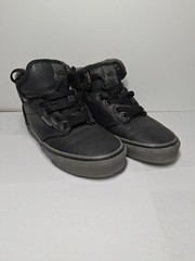 Vans OTW Leather High Tops Black Lace Up Plaid Details US YOUTH 1