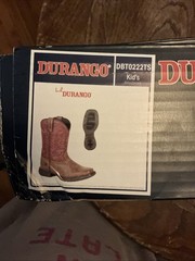 Durango Kid’s Lil‘ Rodeo Briar Brown & Brick Red Western Boot – DBT0222TS