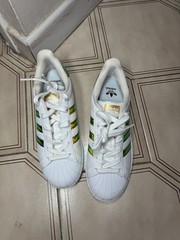 Adidas Superstar Gold Stripes Iridescent (2017 Released) Youth 5 With BOX