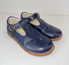 Felix & Flora Girls Size US 13 B401 Blue Leather Mary Jane Dress Shoes Buckle