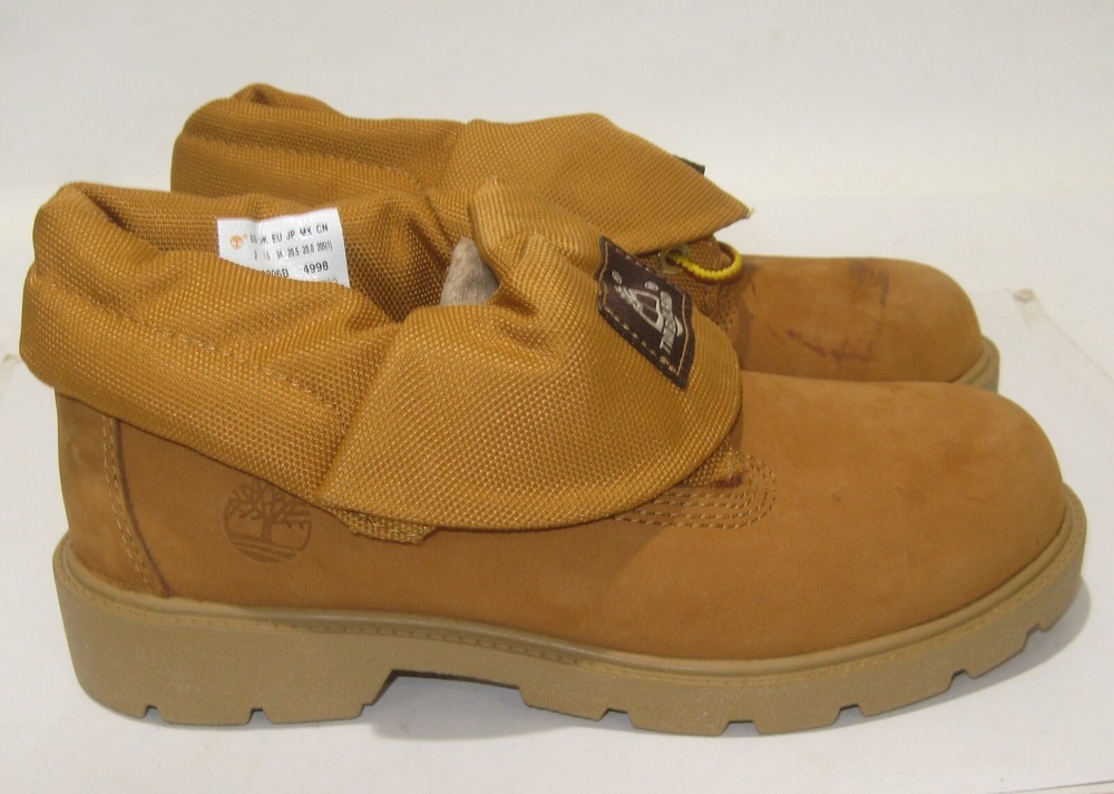 Timberland Wheat/Brown leather 2006B ROUND TOE LACE UP Boot YOUTH SIZE 2