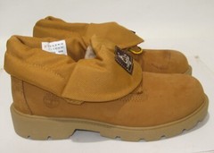 Timberland Wheat/Brown leather 2006B ROUND TOE LACE UP Boot YOUTH SIZE 2