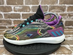 Adidas Rapid Run Uncaged Graphic Multicolor Running Shoes Kids Youth Size 6