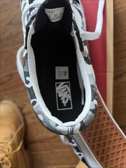 Vans Old Skool Junior Sneakers 7 Black White Gray Camouflage Canvas Shoes