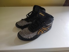 Asics – Matflex 6 – Sneakers – Black/Gray – Kids Little Unisex – 3 – 1084A008