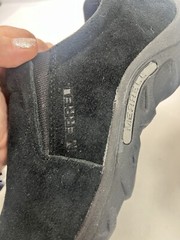 Merrell Boys Black Suede Jungle Moc Shoes Size 5 M Hiking Walking Slip On