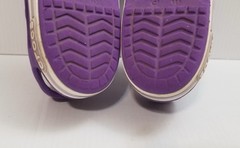 Crocs 14854 Crocband II Purple White Strappy Open Toe Sandals Youth Toddler 11 C