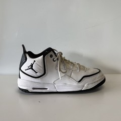 Jordan Air Jordan AR1002-100 White Black Leather Kids Sneaker 4Y EUR 36