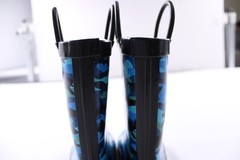 Lone Cone Unisex Kids Rain Boots AC2 Blue Shark Camo US: 11 EU: 28 UK: 10