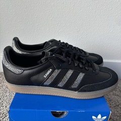 Adidas Samba OG J Rhinestone Black Silver KK1974 Size 5 New Authentic