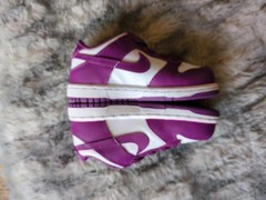 Nike Dunk Retro Low Viotech Purple White TD Toddler Shoes FB9107-110 Size 8C