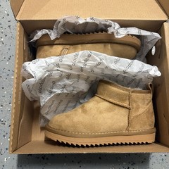Balabala Velvet Warm Cotton Kids Short Boots Unisex EU 30 light tan