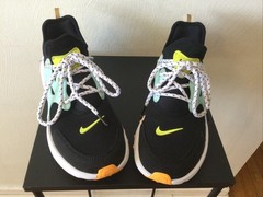 Nike react black/blue/pink/green/orange shoes Youth Size 6