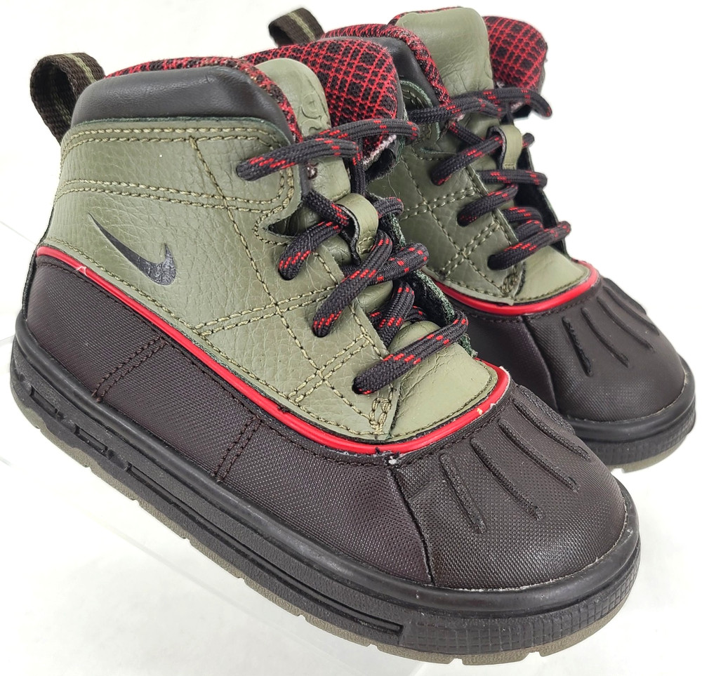 Nike 524874-236 Woodside 2 High TD Black Tea Boots Shoes Kids Toddler US 7C