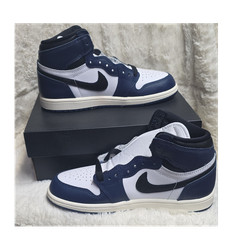 Jordan 1 Retro High OG (PS) Unisex Kids Midnight Navy/Black/White US 3Y