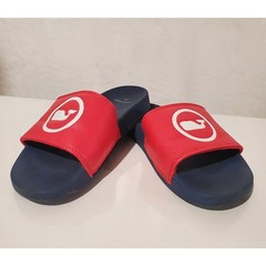 Vineyard Vines Kids Whale Dot Pool Slides Slip On Sandals Size 12 Red/Coral