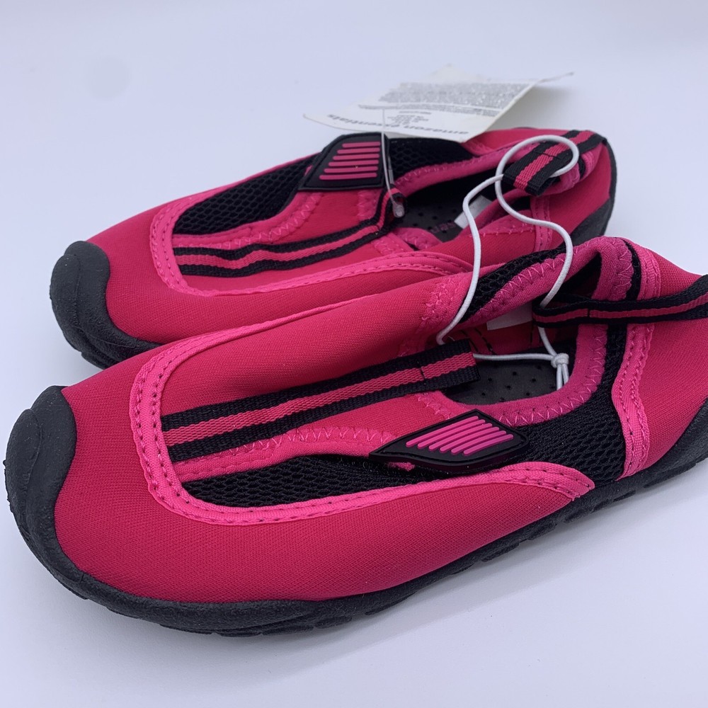 Amazon Essentials Kids Beach Pool River Shoes Girls 9/10 Pink With Rubber Sole