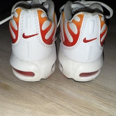 Nike Air Max TN Plus White Sunburn Shoes Kids 12c Fast Shipping