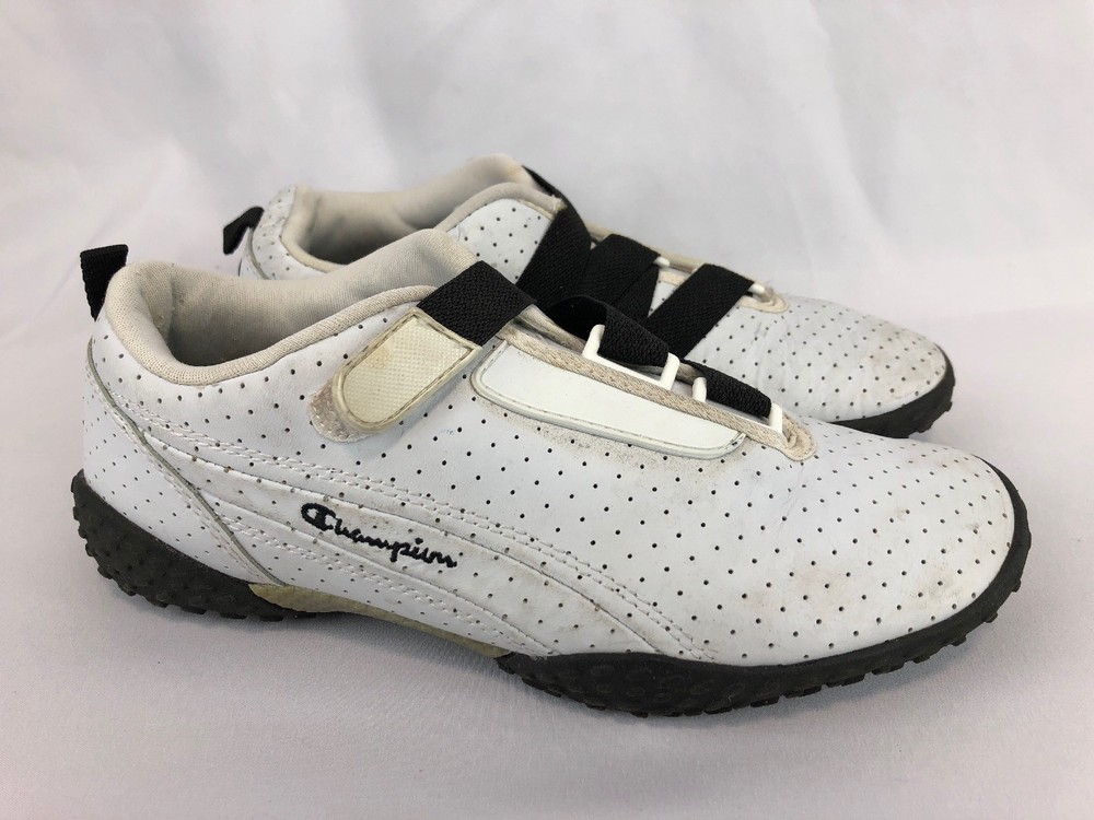 Champion Youth Shoes White / Black Strap Youth Size EUR 38 / UK5 / US Size 6.5