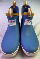 Xtratuf Kid’s Ankle Deck Boots-Light Blue/Whale Pattern-Size: 6