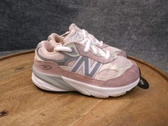 New Balance 990v6 Kids Size 9.5 W IC990PK6 Pink/White Rose Suede Sneakers Shoes