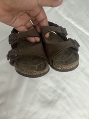 Birkenstock Roma Kids Sandal Mocha Brown Birkoflor Sz 24