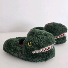 TOTES Toasties Kids Dinosaur Slippers Size Med (13-1) Cozy Silly
