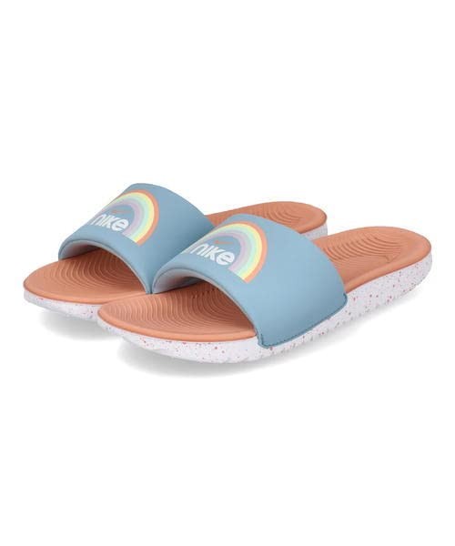 Nike Preschool Kids‘ Kawa Slide SE Sandals – Worn Blue/Light Madder Root/White