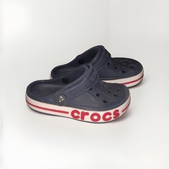 Crocs Little Boys Clogs Red White and Blue Size C8 Slip On Shoes Slip Resistant